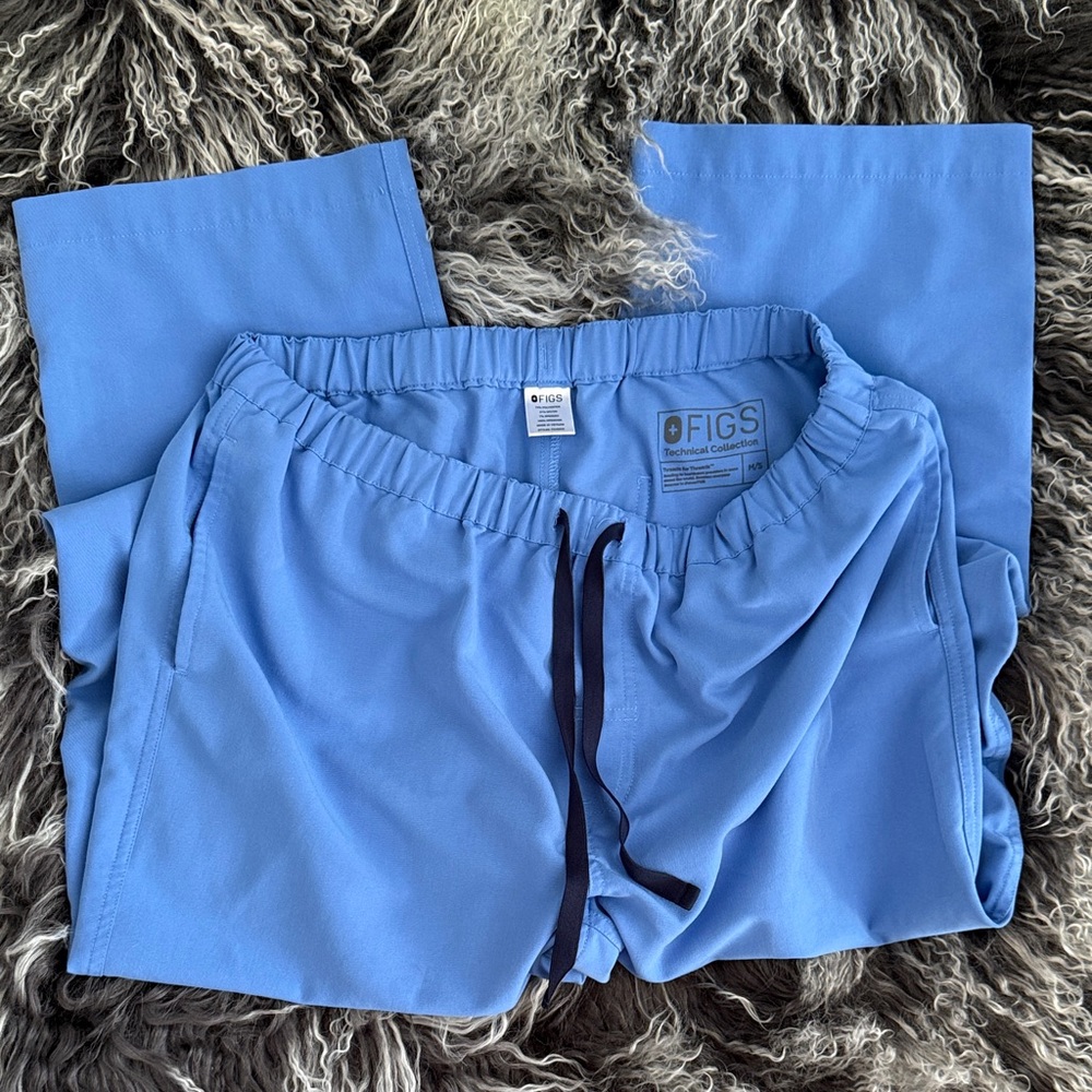 Figs Light Blue Scrub Pants